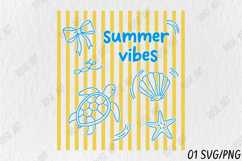 Summer Vibes Striped Coquette PNG Product Image 2