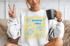 Summer Vibes Striped Coquette PNG Product Image 3