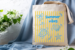 Summer Vibes Striped Coquette PNG Product Image 4