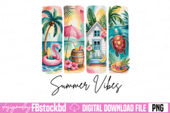 Summer Vibes Sublimation Png Product Image 1