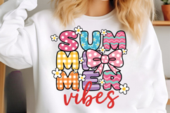 Summer Vibes Svg, Retro Summer Bow Svg Product Image 3