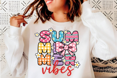 Summer Vibes Svg, Retro Summer Bow Svg Product Image 4