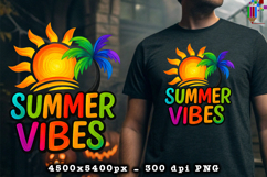 Summer Vibes Tropical PNG File