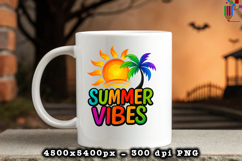 Summer Vibes Tropical PNG File