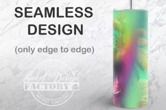 summer Tumbler Sublimation Design, beach seamless Tumbler Product Image 2