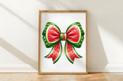 Summer Vibes Watermelon Bow PNG Product Image 4