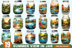 Summer View in Jar Sublimation Bundle - 19 designs Product Image 1