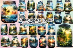 Summer View in Jar Sublimation Bundle, Summer View in Jar Product Image 1