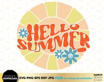 Hello Summer Sublimation PNG | Summer Vibes | Floral Shirt Product Image 2