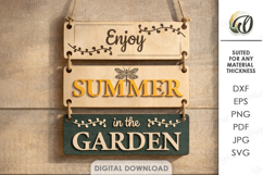 Summer Wall Decors Bundle Laser Cut. BBQ sign SVG Product Image 8