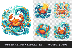 Summer clipart printable sublimation design png Product Image 1