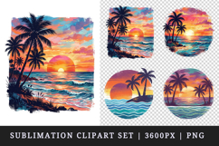 Summer clipart printable sublimation design png Product Image 1