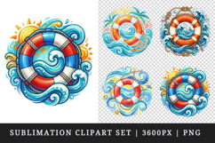 Summer clipart printable sublimation design png Product Image 1