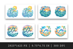 Summer mug wrap printable sublimation design Product Image 2