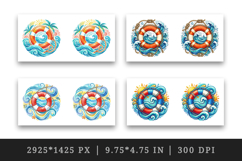 Summer mug wrap printable sublimation design Product Image 2