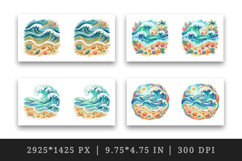Summer mug wrap printable sublimation design Product Image 2