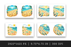 Summer mug wrap printable sublimation design Product Image 2