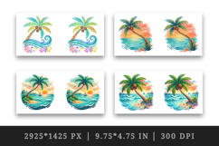 Summer mug wrap printable sublimation design Product Image 2
