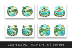 Summer mug wrap printable sublimation design Product Image 2