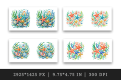 Summer mug wrap printable sublimation design Product Image 2