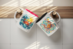 Summer mug wrap printable sublimation design Product Image 3