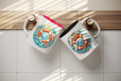 Summer mug wrap printable sublimation design Product Image 3