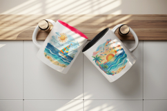 Summer mug wrap printable sublimation design Product Image 3