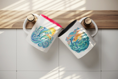 Summer mug wrap printable sublimation design Product Image 3