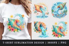 Summer t-shirt printable sublimation design png Product Image 1