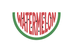 Summer Watermelon Embroidery Design Product Image 1