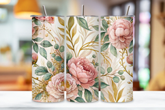 seamless tumbler wrap, summer floral design, wedding bouquet wrap, blush peony arrangement, eucalyptus greenery design, 20oz skinny tumbler, tapered tumbler wrap, straight tumbler design, bridal rose art, seamless wedding design