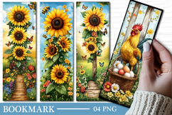 Summer Welcome Sunflower Bookmark Design Product Image 1