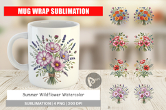 Mug Wrap Summer Wildflower Product Image 1