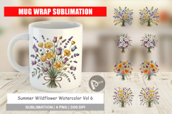 Mug Wrap Summer Wildflower Product Image 1