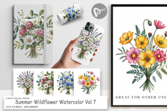 Digital Paper Summer Wildflower Product Image 1