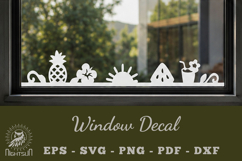 Summer Window Decal SVG Product Image 1