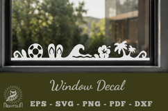 Summer Window Decal SVG Product Image 1