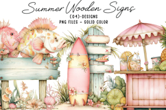 Summer Wooden Signs Product Image 1