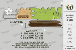 3D Summer Table Sign Laser Cut. Stand Decor. Bloom SVG Product Image 2