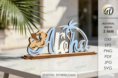 3D Summer Table Signs Bundle Laser Cut. Stand Decor SVG Product Image 8