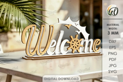 3D Summer Table Signs Bundle Laser Cut. Stand Decor SVG Product Image 12