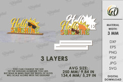 Summer Word Stand Laser Cut. Summer Standing Decor SVG Product Image 2