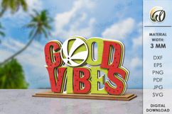 Summer Word Stand Laser Cut. Summer Standing Decor SVG Product Image 1