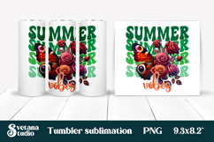 Butterfly flower tumblerPNG design | Summer vibes tumbler Product Image 1