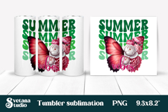 Butterfly flower tumblerPNG design | Summer vibes tumbler Product Image 1