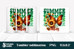Butterfly flower tumblerPNG design | Summer vibes tumbler Product Image 1