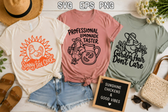 Funny Summer Chicken SVG Design | Farmhouse Chicken SVG Product Image 1