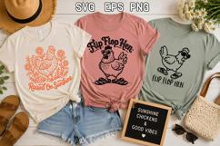 Funny Summer Chicken SVG Design | Farmhouse Chicken SVG Product Image 1