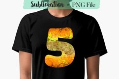 Summer Abstract Numbers Sublimation Designs Product Image 9