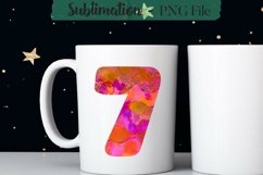 Summer Abstract Numbers Sublimation Designs Product Image 4